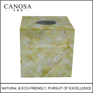 Wholesale Custom afgedrukt Tissue Box met Seashell